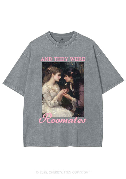 They Were Roomates Pride Y2K Shirts Washed Tee Cherrykitten