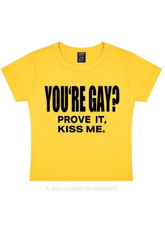 Prove It kiss Me Pride Y2K Baby Tee Cherrykitten
