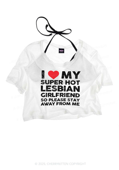 I Love My Hot GF Pride Y2K Sheer Crop Tee Cherrykitten