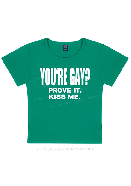 Prove It kiss Me Pride Y2K Baby Tee Cherrykitten