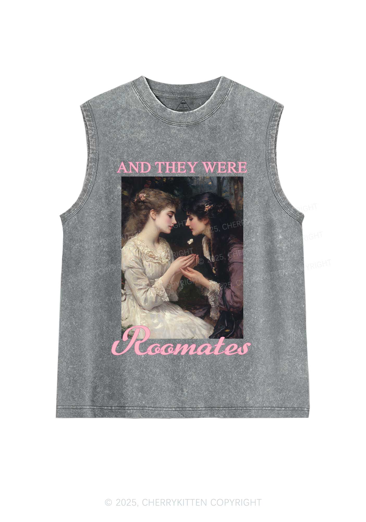 They Were Roomates Pride Y2K Washed Muscle Tank Cherrykitten