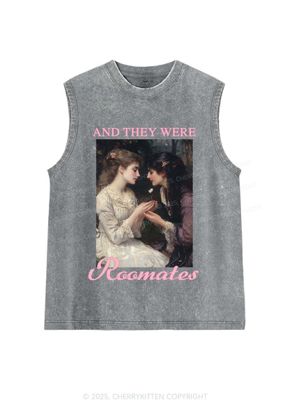 They Were Roomates Pride Y2K Washed Muscle Tank Cherrykitten