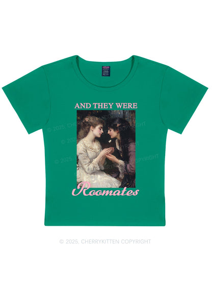 They Were Roomates Pride Y2K Baby Tee Cherrykitten