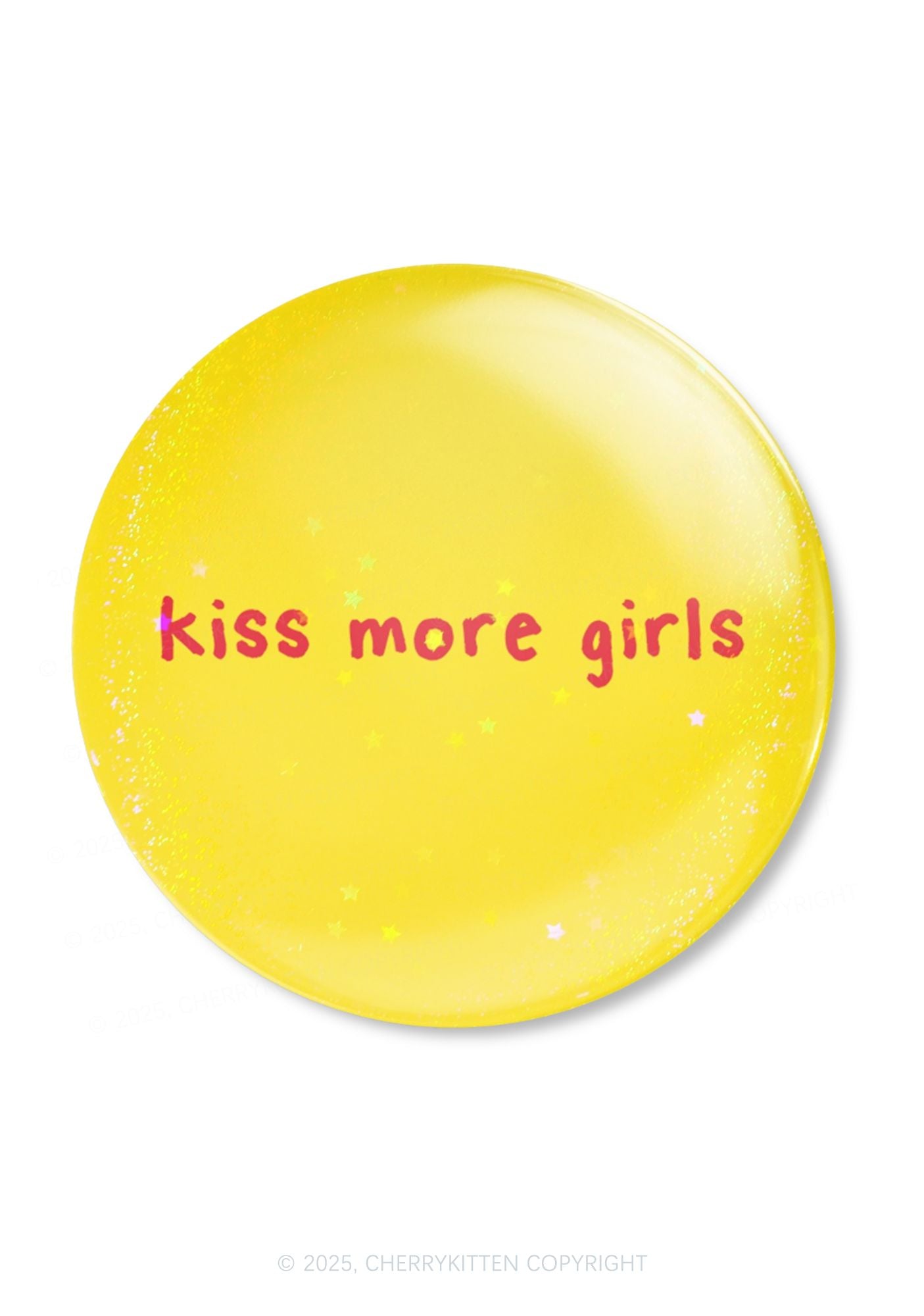 Kiss More Girls Pride 1Pc Y2K Pin Badge Cherrykitten