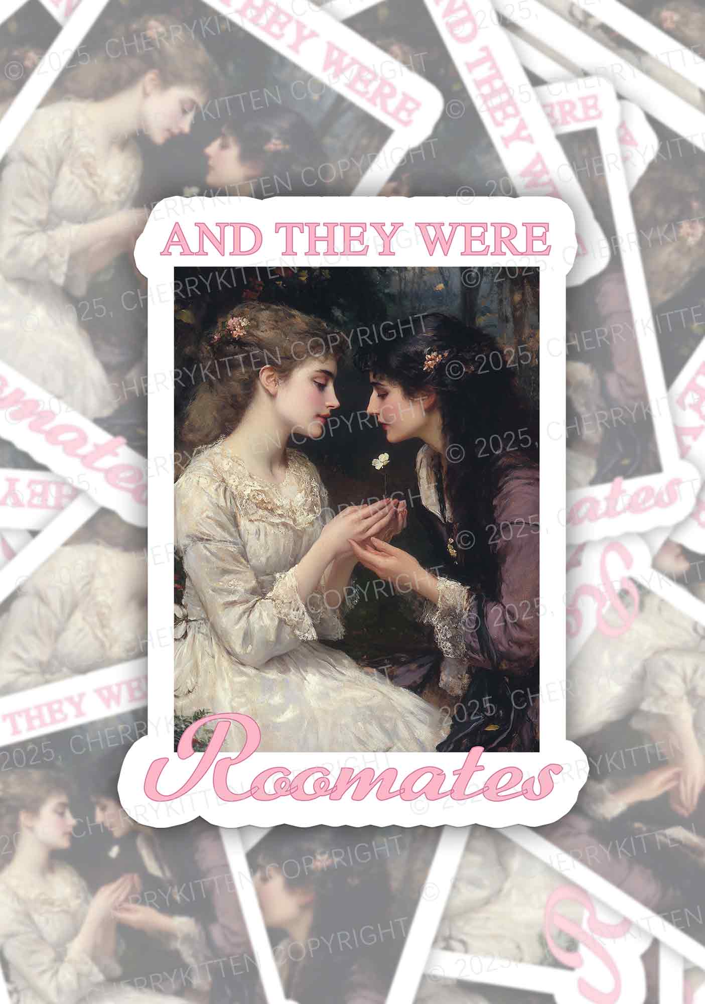 They Were Roomates Pride 1Pc Y2K Sticker Cherrykitten