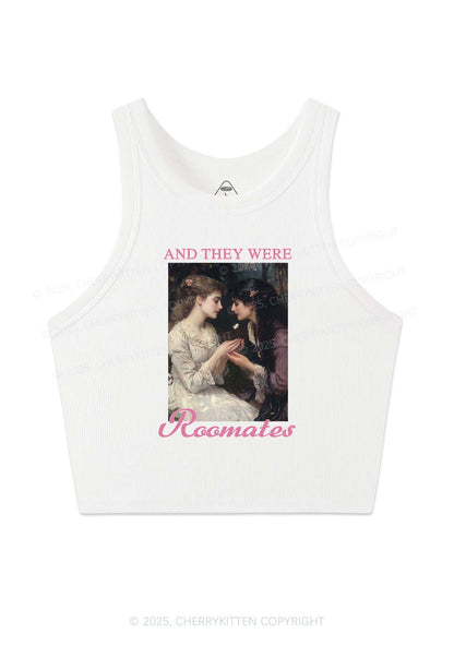 They Were Roomates Pride Y2K Crop Tank Top Cherrykitten
