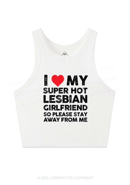 I Love My Hot GF Pride Y2K Crop Tank Top Cherrykitten