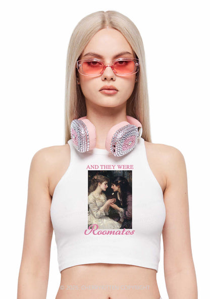 They Were Roomates Pride Y2K Crop Tank Top Cherrykitten