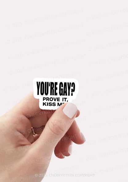 Prove It kiss Me Pride 1Pc Y2K Sticker Cherrykitten