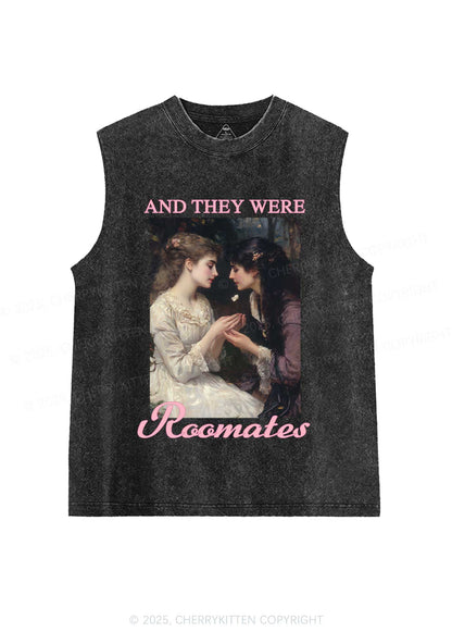 They Were Roomates Pride Y2K Washed Muscle Tank Cherrykitten