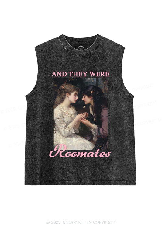 They Were Roomates Pride Y2K Washed Muscle Tank Cherrykitten