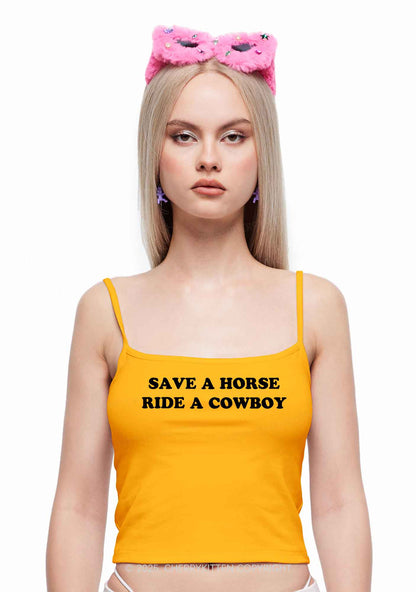 Save A Horse Y2K Spaghetti Strap Cami Cherrykitten