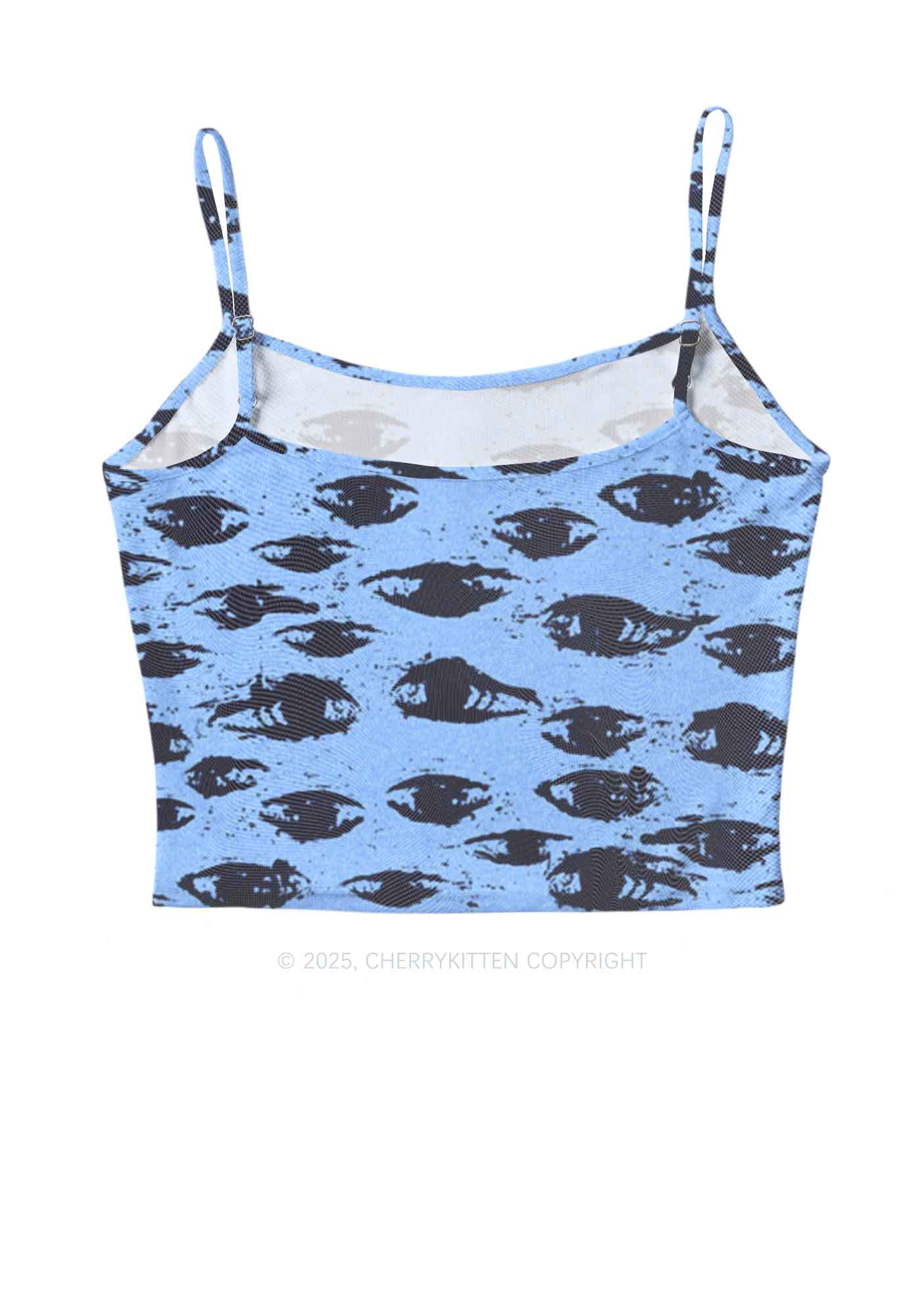 Eyes In The Blue Y2K Mesh Cami Tank Cherrykitten