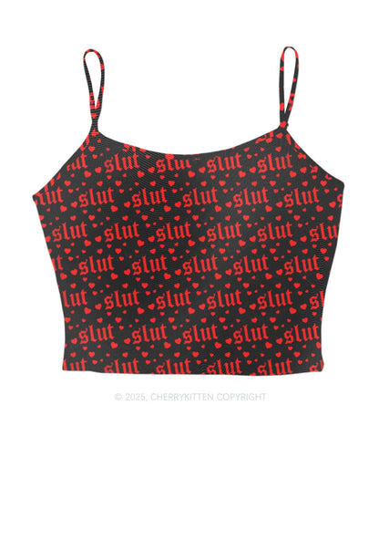 Black Slxt Y2K Mesh Cami Tank Cherrykitten