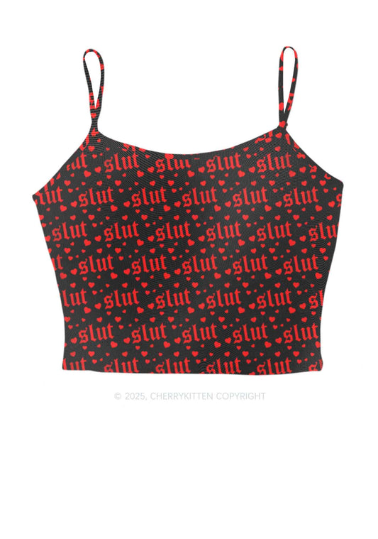 Black Slxt Y2K Mesh Cami Tank Cherrykitten