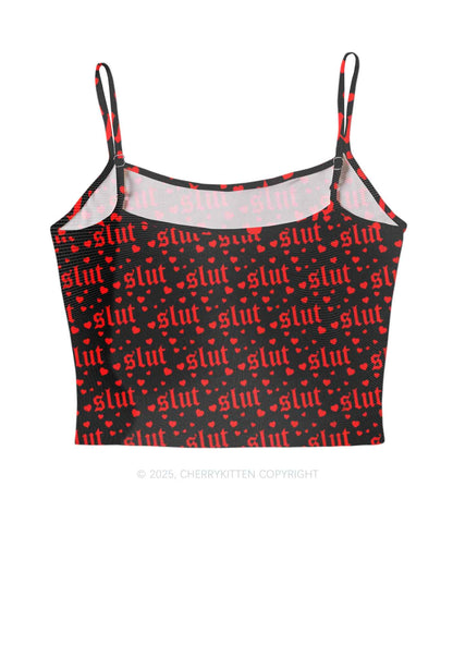 Black Slxt Y2K Mesh Cami Tank Cherrykitten