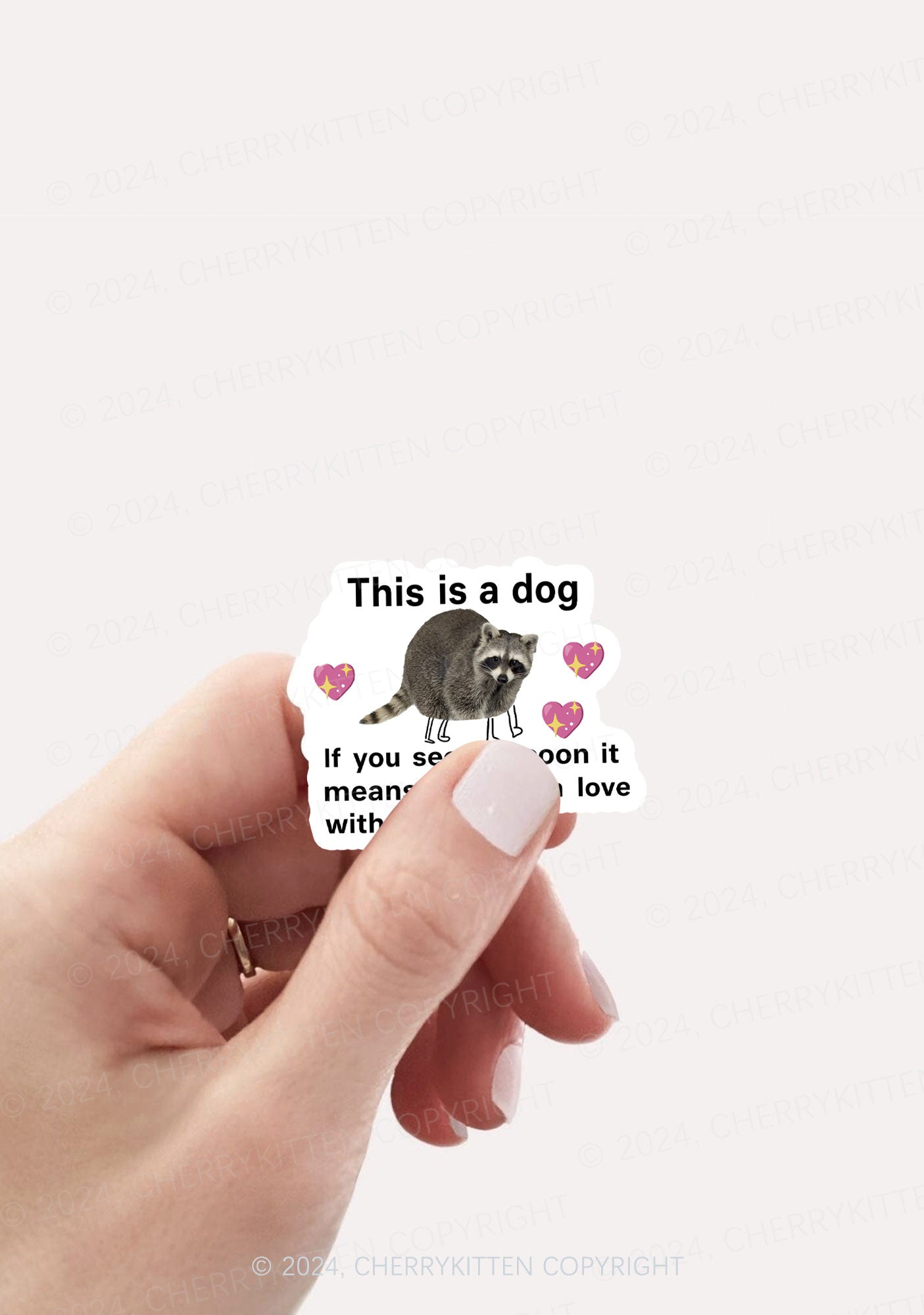 You Are In Love With Me 1Pc Y2K Sticker Cherrykitten