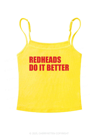 Redheads Do It Better Y2K Spaghetti Strap Cami Cherrykitten