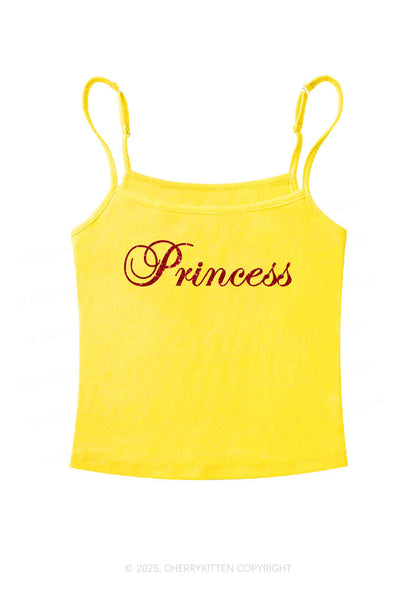 Glitter Princess Y2K Spaghetti Strap Cami Cherrykitten