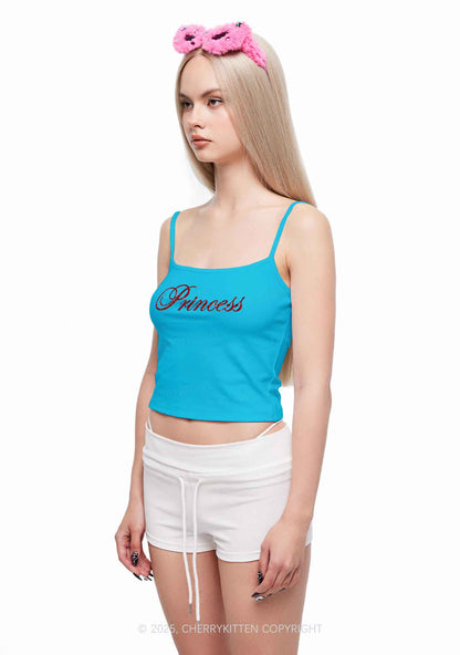 Glitter Princess Y2K Spaghetti Strap Cami Cherrykitten