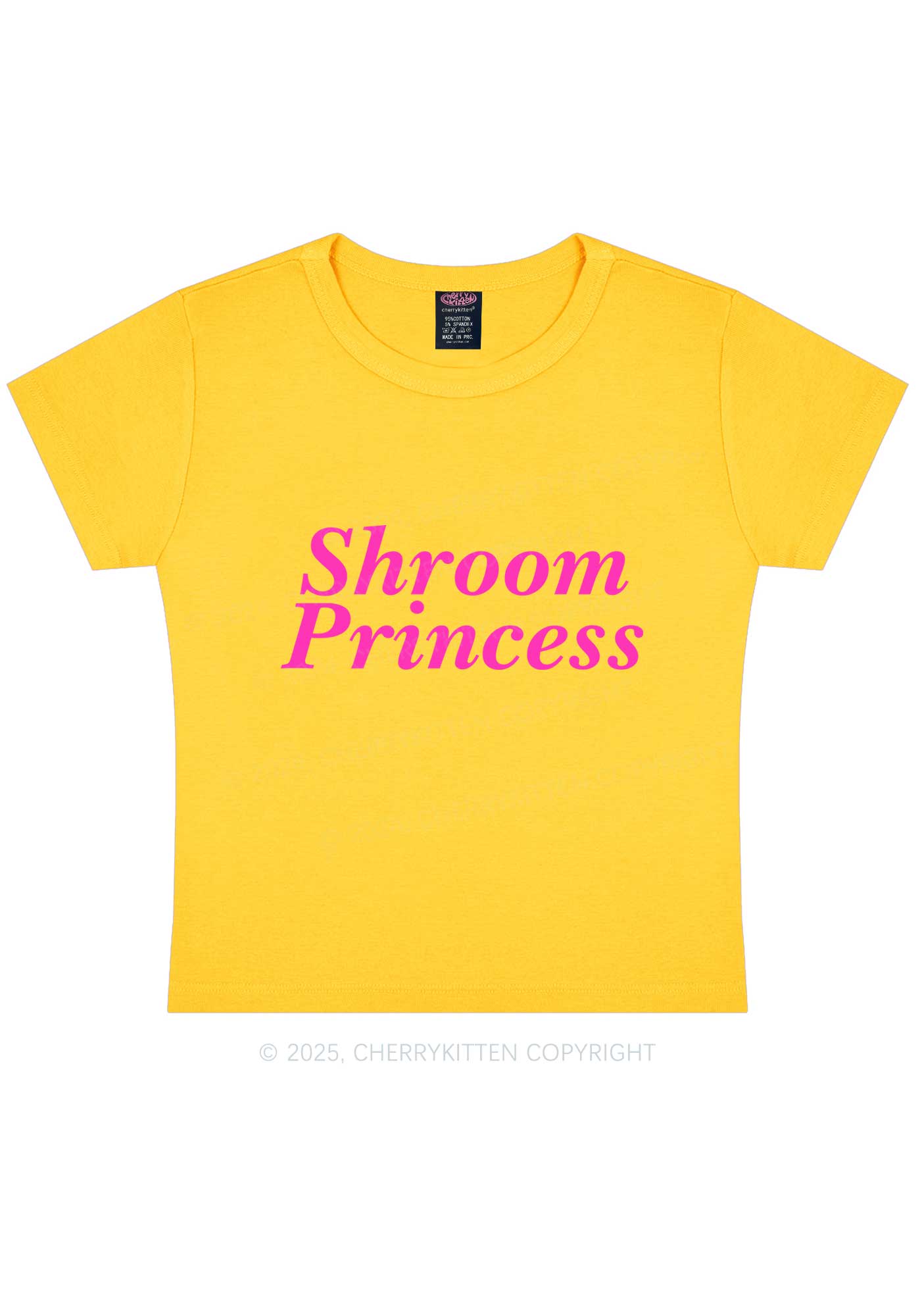 Shroom Princess Y2K Baby Tee Cherrykitten