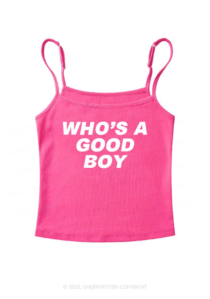 Who's A Good Boy Y2K Spaghetti Strap Cami Cherrykitten