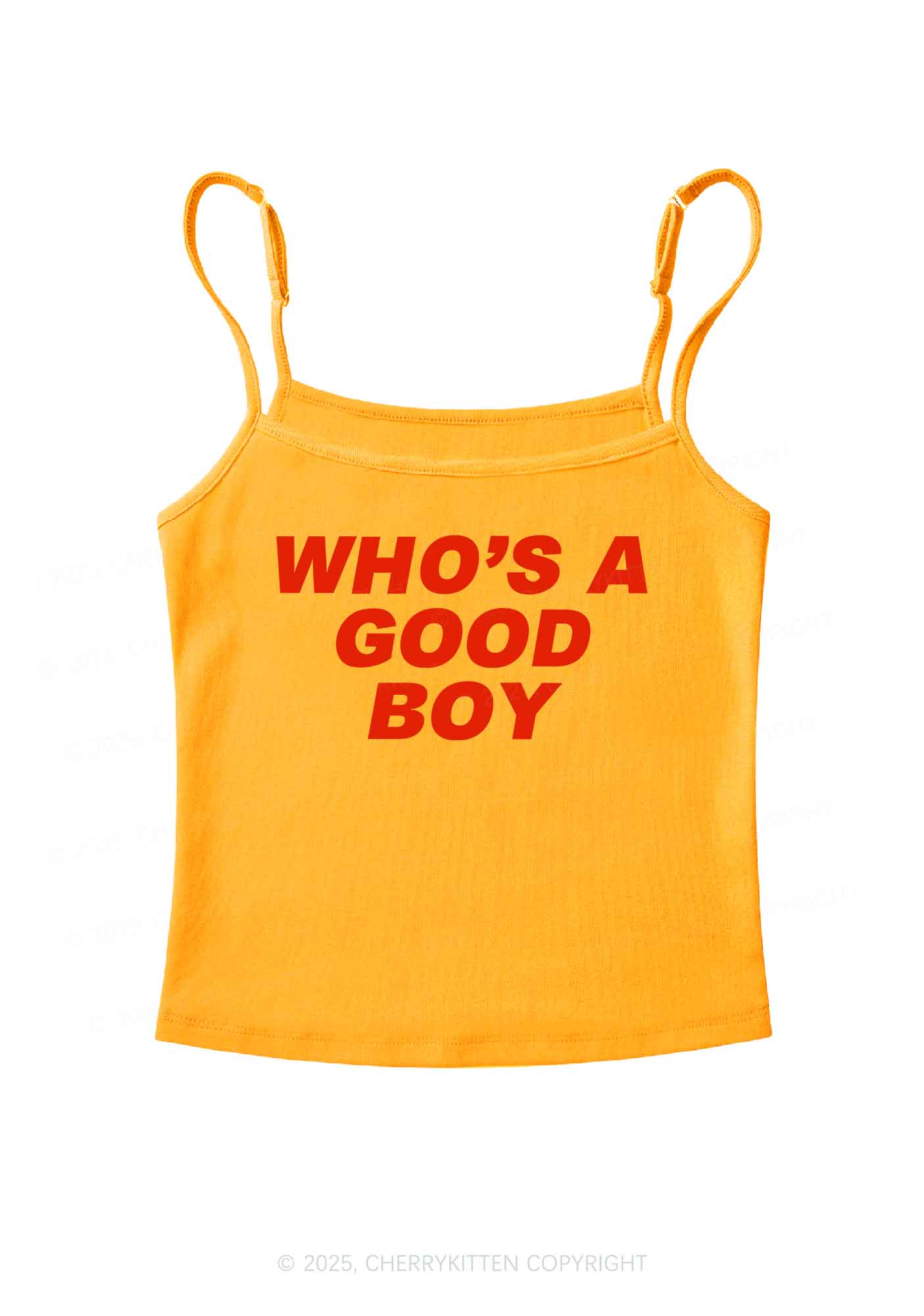 Who's A Good Boy Y2K Spaghetti Strap Cami Cherrykitten