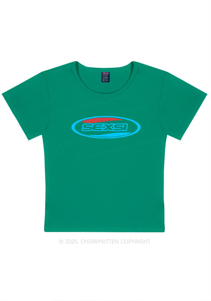 Sexsi Slogan Y2K Baby Tee Cherrykitten