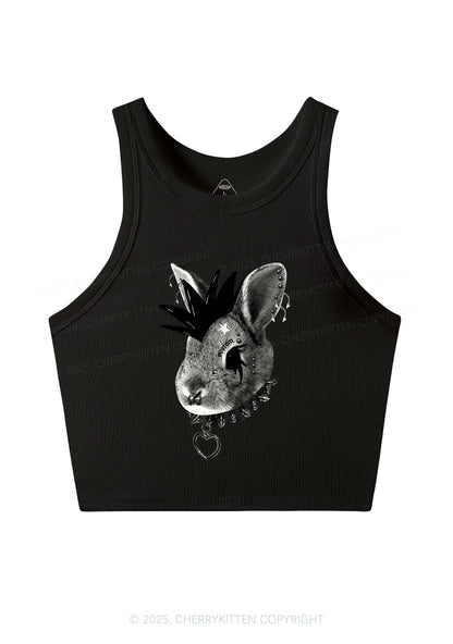 Custom Punk Pet Y2K Crop Tank Top Cherrykitten