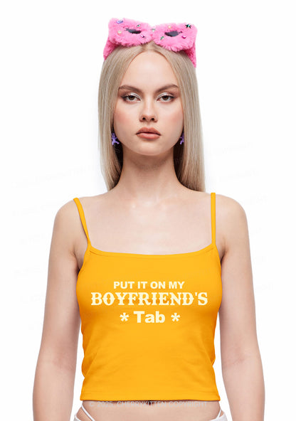 Boyfriends Tab Y2K Spaghetti Strap Cami Cherrykitten