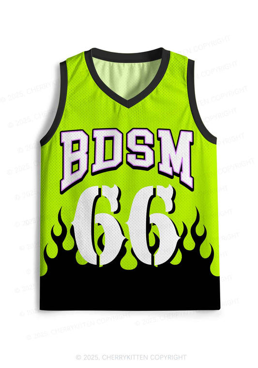 Custom Green BDSM Y2K Sport Jersey Tank Cherrykitten