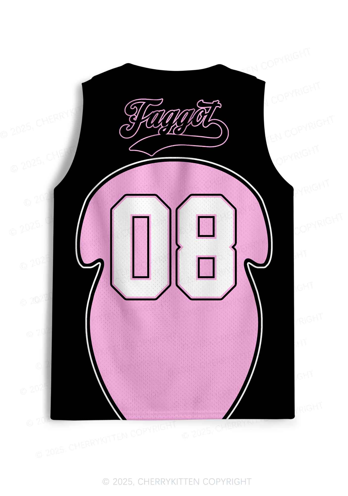 Custom Black Faggot Pride Y2K Sport Jersey Tank Cherrykitten