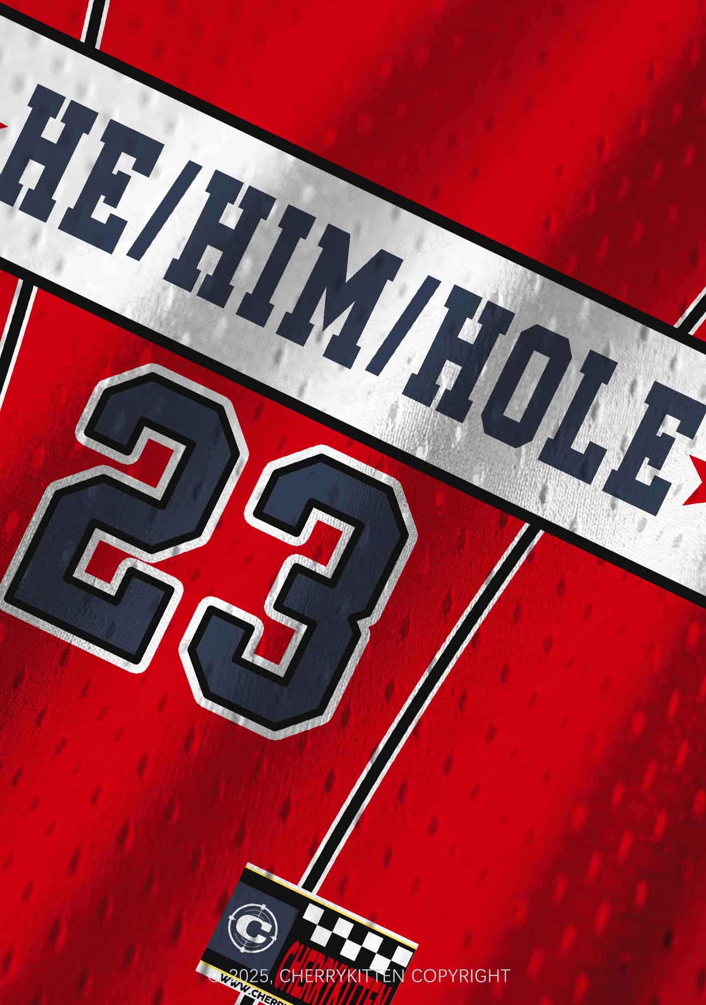 Custom He Him Hole Pride Y2K Sport Jersey Tank Cherrykitten