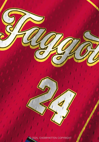 Custom Star Faggot Pride Y2K Sport Jersey Tank Cherrykitten