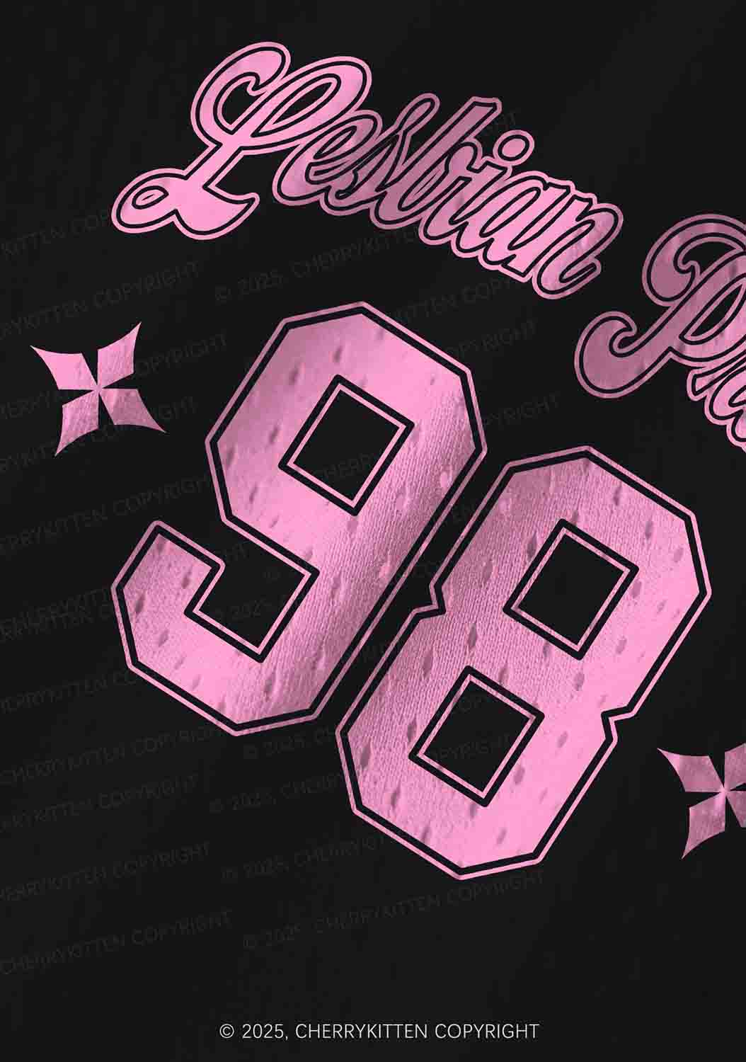 Custom Pink Lesbian Princess Pride Y2K Sport Jersey Tank Cherrykitten