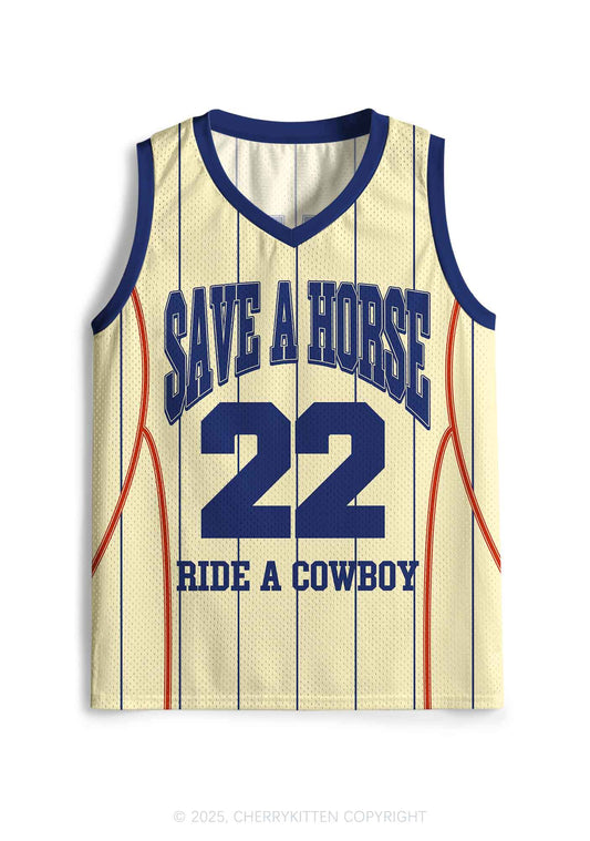 Custom Yellow Save A Horse Y2K Sport Jersey Tank Cherrykitten