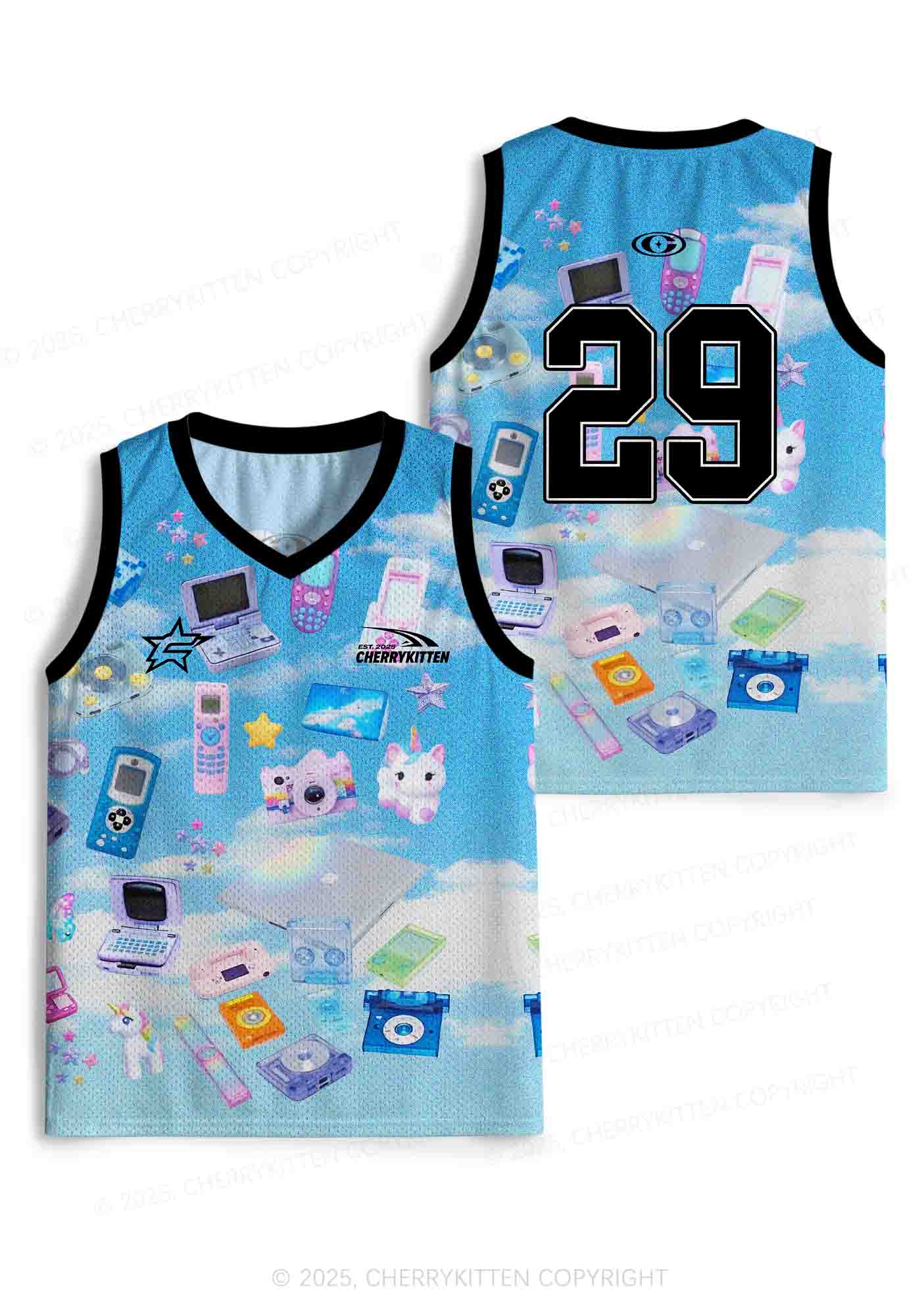 Custom Punk Digital Y2K Sport Jersey Tank Cherrykitten