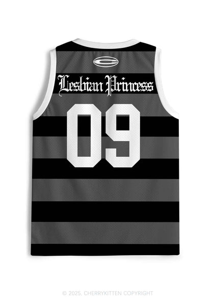 Custom Black Lesbian Princess Pride Y2K Sport Jersey Tank Cherrykitten