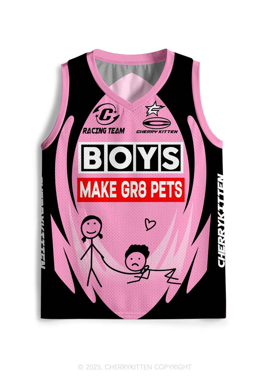 Custom Boys Make Gr8 Pets Y2K Sport Jersey Tank Cherrykitten