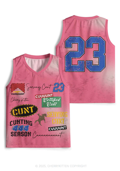 Custom Cxxt Slogan Y2K Sport Jersey Tank Cherrykitten