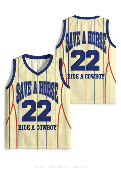 Custom Yellow Save A Horse Y2K Sport Jersey Tank Cherrykitten