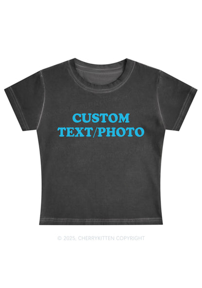 Custom Personalized Text Y2K Vintage Classic Tee Cherrykitten
