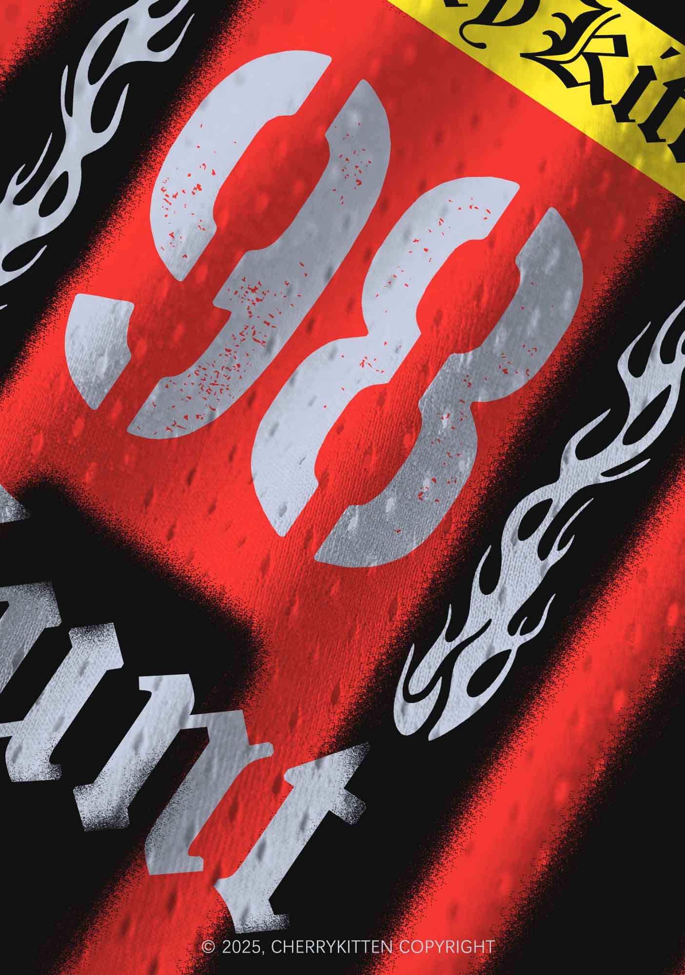 Custom Black Flame Cxxt Y2K Sport Jersey Tank Cherrykitten