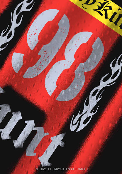 Custom Black Flame Cxxt Y2K Sport Jersey Tank Cherrykitten