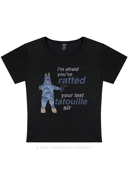 Curvy Ratted Last Tatouille Y2K Baby Tee Cherrykitten