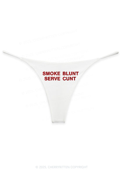 Glitter Smoke Blunt Y2K Bikini String Thong Cherrykitten