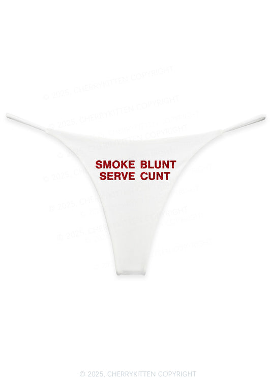 Glitter Smoke Blunt Y2K Bikini String Thong Cherrykitten