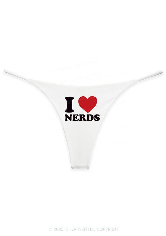 I Love Nerds Y2K Bikini String Thong Cherrykitten