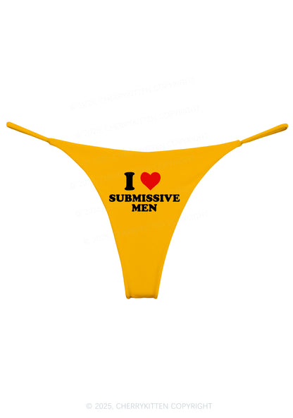 I Love S Men Y2K Bikini String Thong Cherrykitten