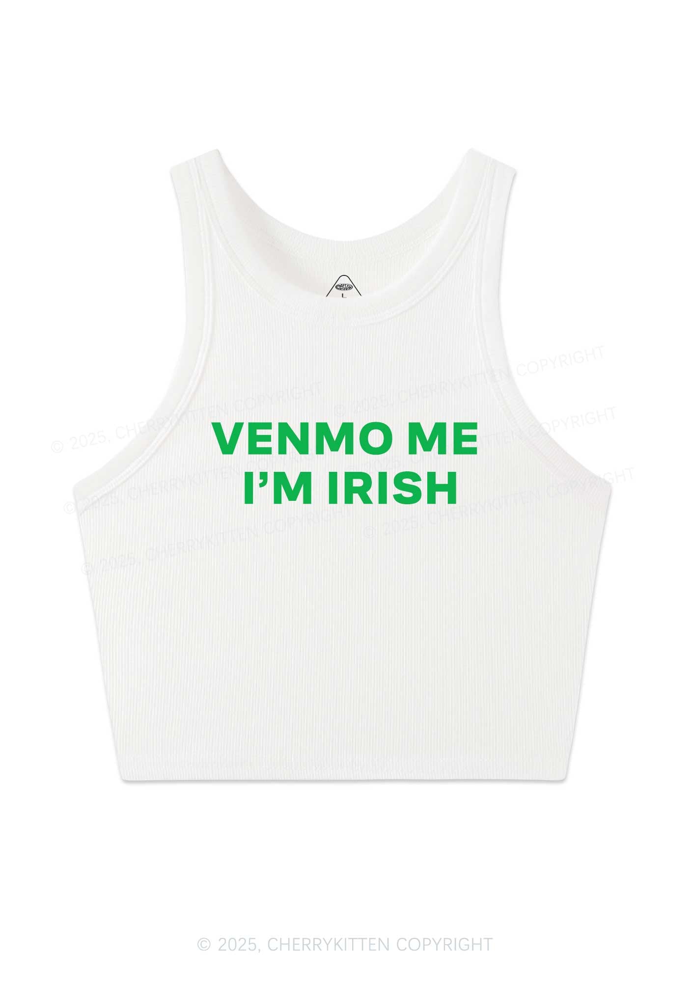 Venmo Me Im Irish Y2K Crop Tank Top Cherrykitten